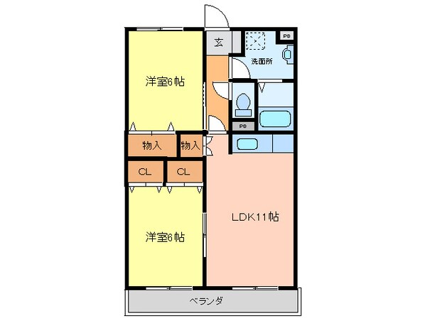 ハーブメゾン藤井の物件間取画像